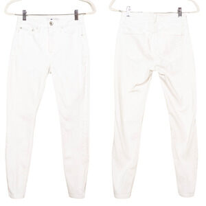 VINEYARD VINES White Jamie High Rise Skinny Jeans Stretch Women's 25